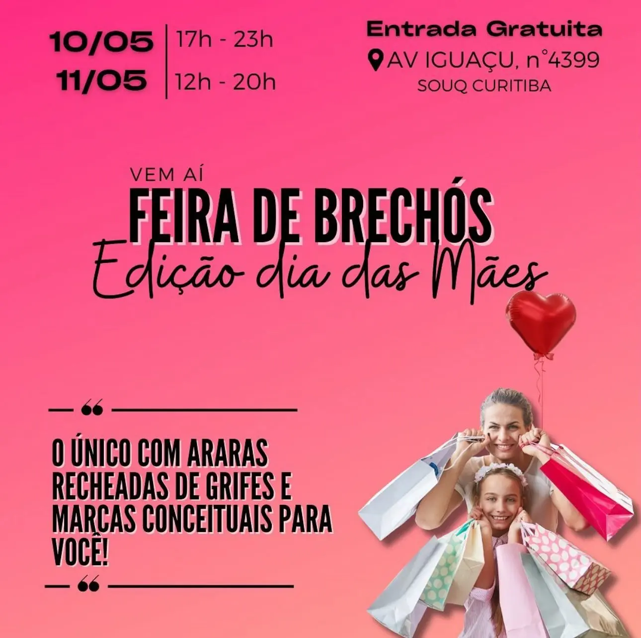 Souq recebe feira de brechós - edição especial dia das mães