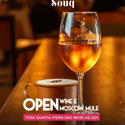 Open Wine e Open Moscow Mule em Curitiba: as quartas mais animadas estão no SOUQ!